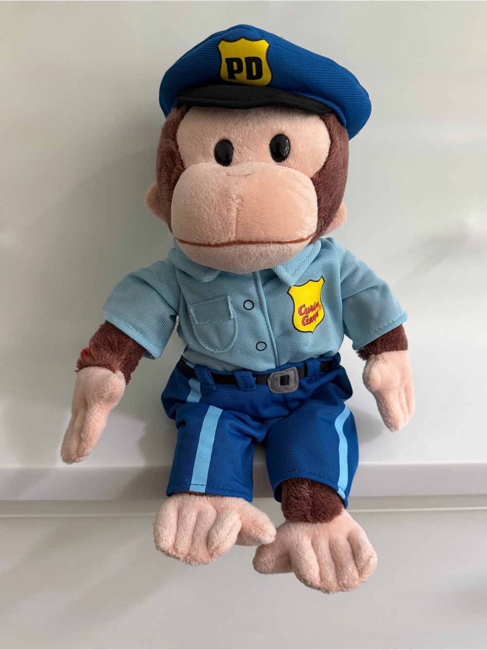 Curious George Police Officer Plush Stuffed monkey Universal Studios Gund 12"